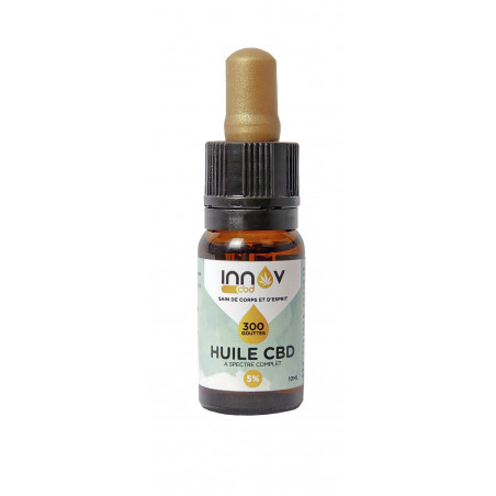 Fiole de 10 ML d'huile de CBD Full spectrum 5% | 500Mg de Cannabidiol CBD INNOV - 2