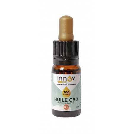 Vial of 10 ML of 10% cbd oil | 1000 Mg of Cannabidiol CBD INNOV - 2