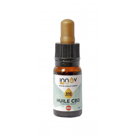 Vial of 10 ML of 20% full spectrum CBD oil | 2000 Mg of Cannabidiol CBD INNOV - 2