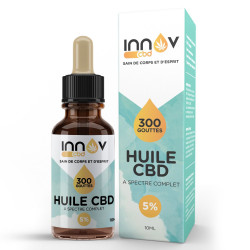 Fiolka z 10 ml 5% oleju CBD o pełnym spektrum | Cannabidiol 500Mg