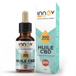 Fiole de 10 ML d\'huile de CBD Full spectrum 20% | 2000 Mg de Cannabidiol