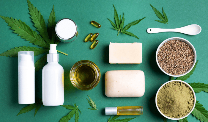 cosmétiques à base de cannabidiol avantages pour la peau et contre les douleurs